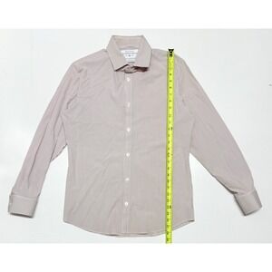 Mizzen Main Men's Medium‎ Trim Fit Long Sleeve Button Up Shirt Performance
